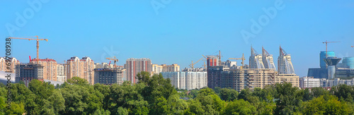 Photography Moscow new buildings panorama