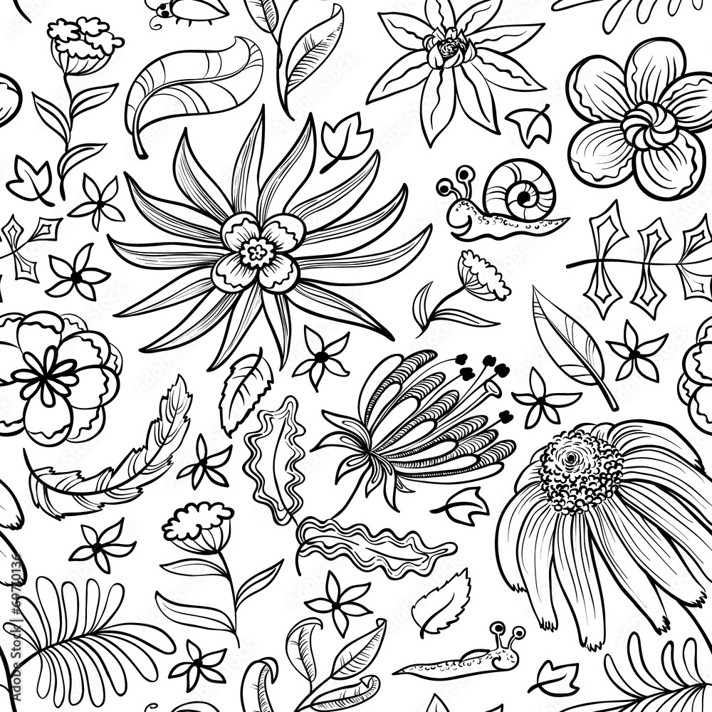 Fototapeta premium doodle seamless