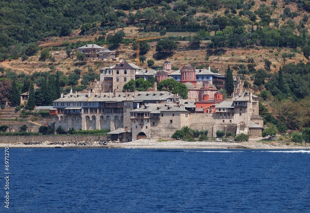 Xenophontos Monastery in Athos Mount, Greece