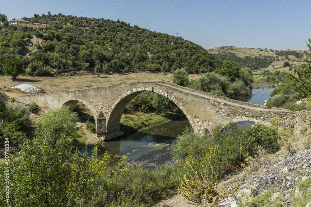 Cataltepe Bridge, Usak, Anatolia, aegean Turkey.