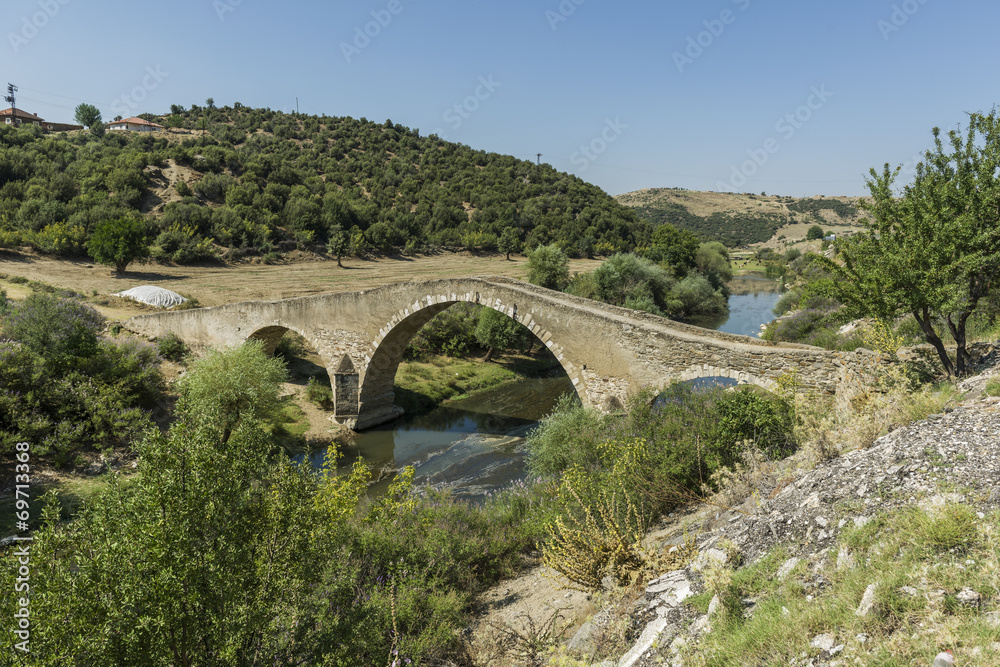 Cataltepe Bridge, Usak, Anatolia, aegean Turkey.