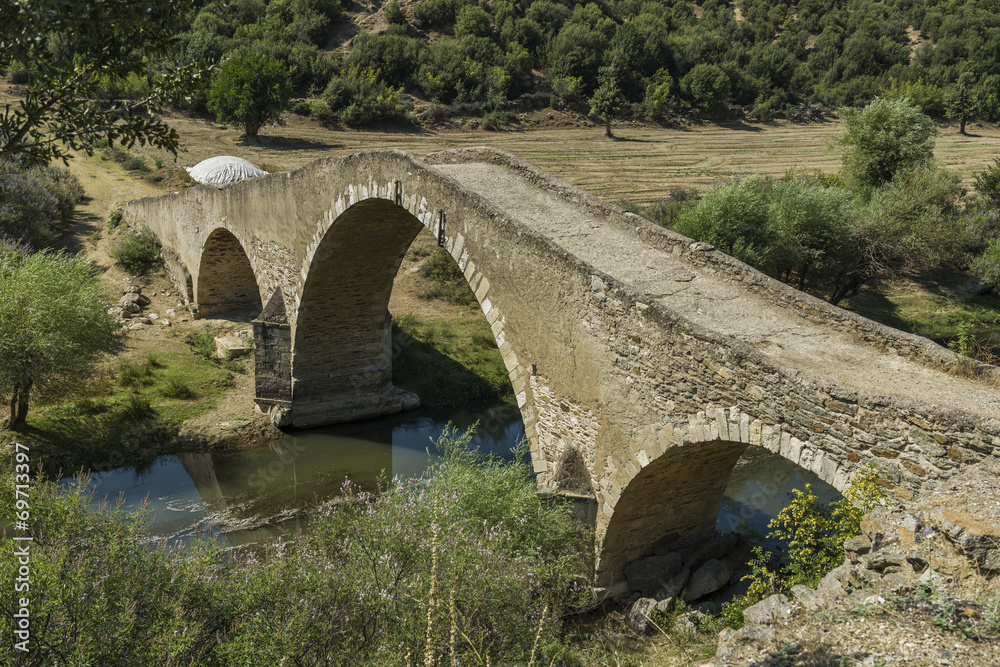 Cataltepe Bridge, Usak, Anatolia, aegean Turkey.