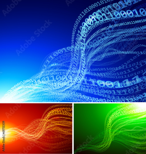 Set of abstract backgrounds