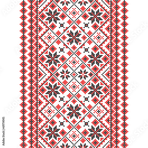 Embroidery. Ukrainian national ornament