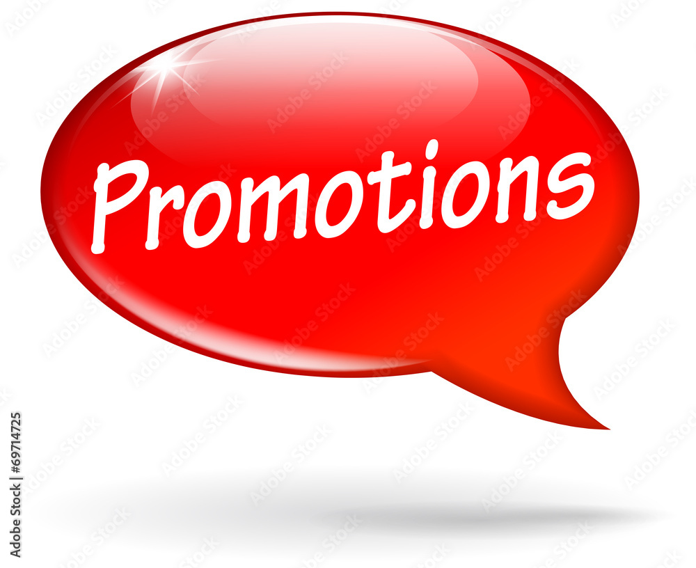 Vector promotions speech bubble Vector promotions speech bubble