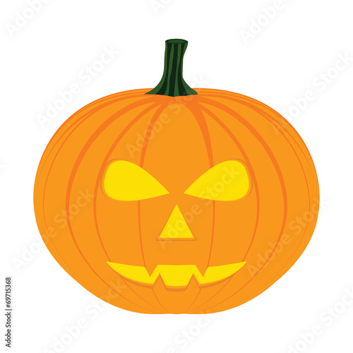 Halloween Pumpkin isolated on white