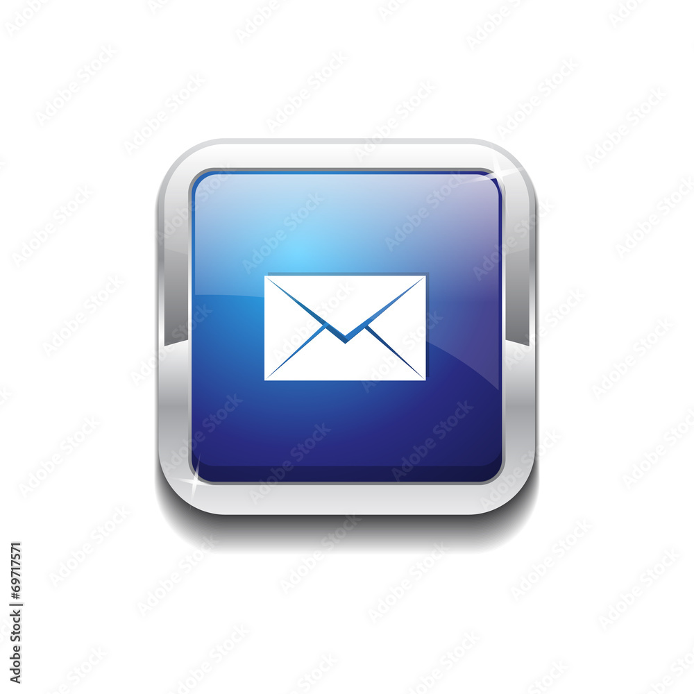 Email Rounded Corner Vector Blue Web Icon Button Email Rounded Corner Vector Blue Web Icon Button