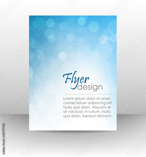 Business flyer template, corporate banner with shiny effect
