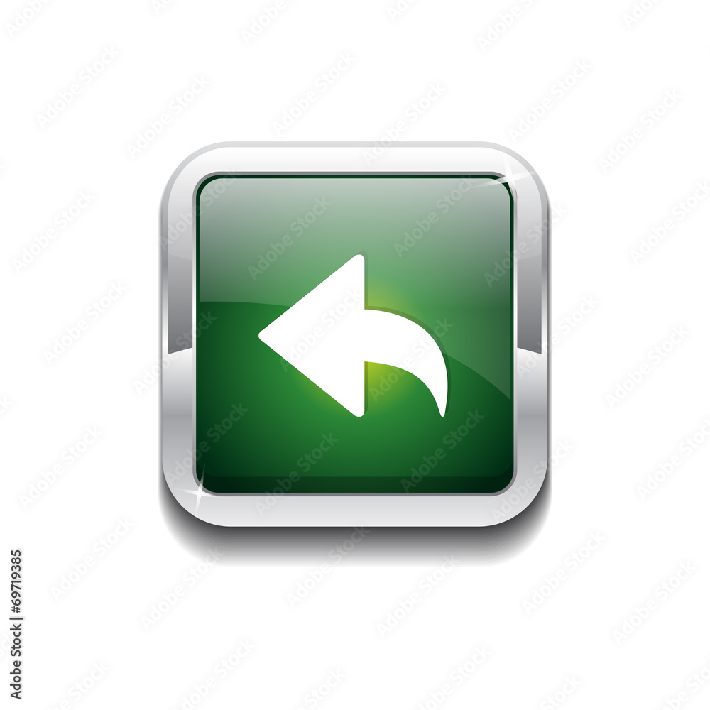 Reset Replay Rounded Rectangular Vector Green Web Icon Button Reset Replay Rounded Rectangular Vector Green Web Icon Button
