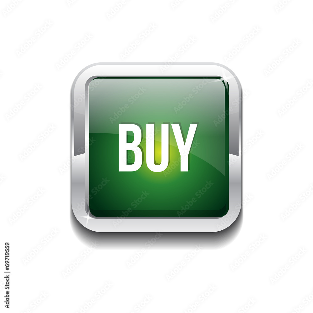 Buy Rounded Rectangular Vector Green Web Icon Button Buy Rounded Rectangular Vector Green Web Icon Button