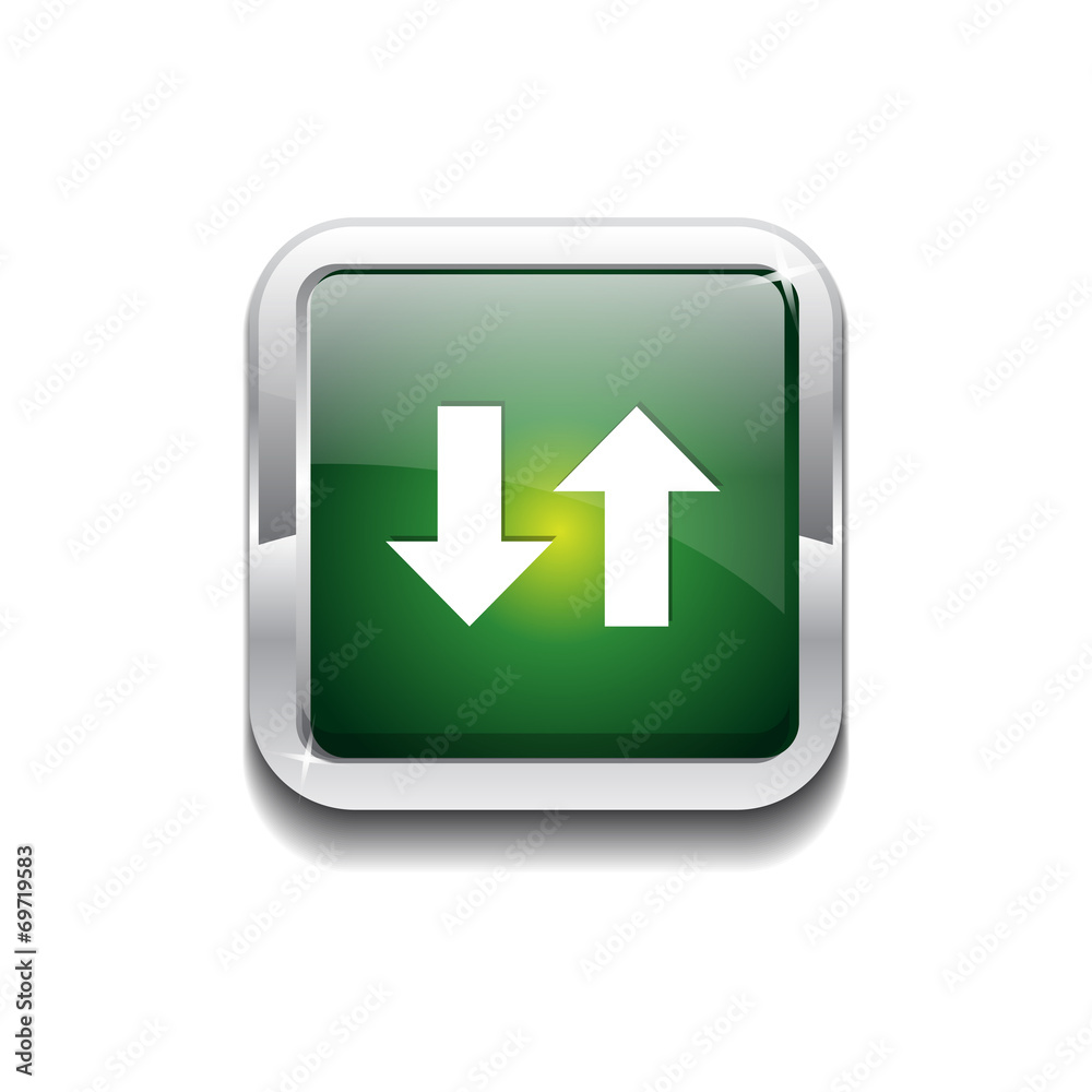 Data Rounded Rectangular Vector Green Web Icon Button Data Rounded Rectangular Vector Green Web Icon Button
