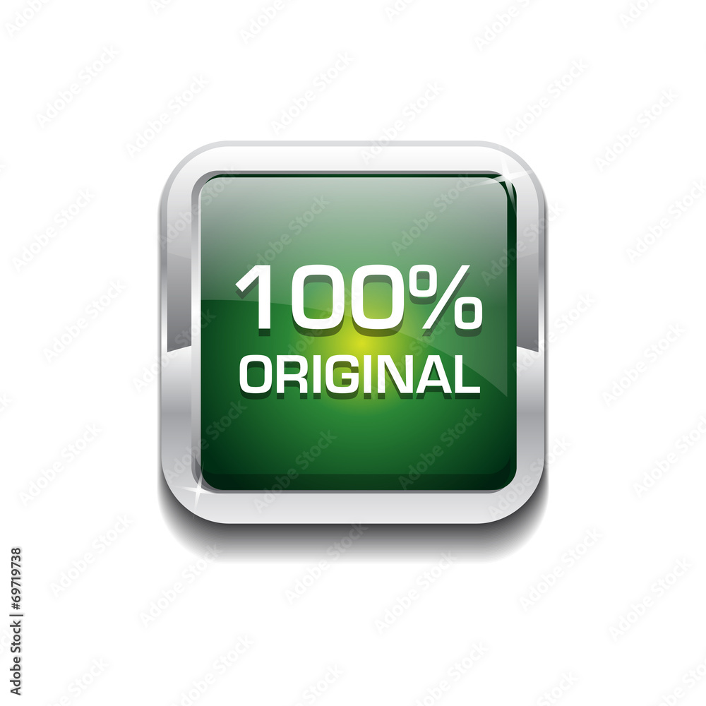 100 Percent Original Vector Button 100 Percent Original Vector Button