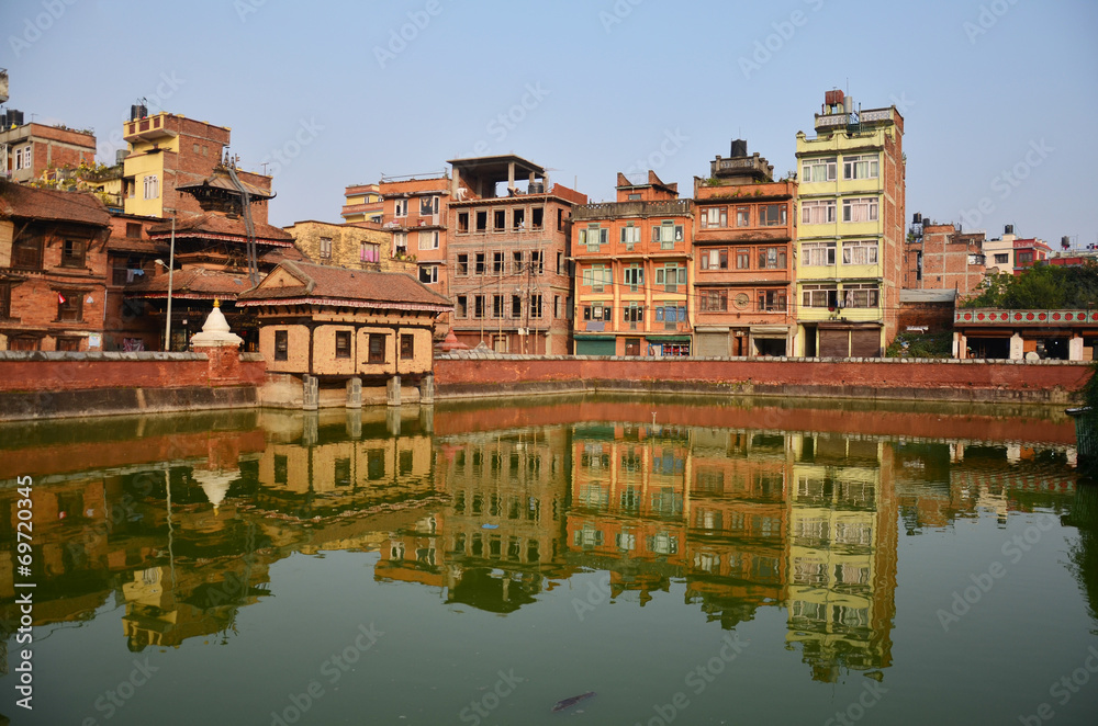 Building and town in Patan Durbar Square