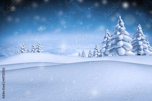 Composite image of snowy landscape © WavebreakmediaMicro