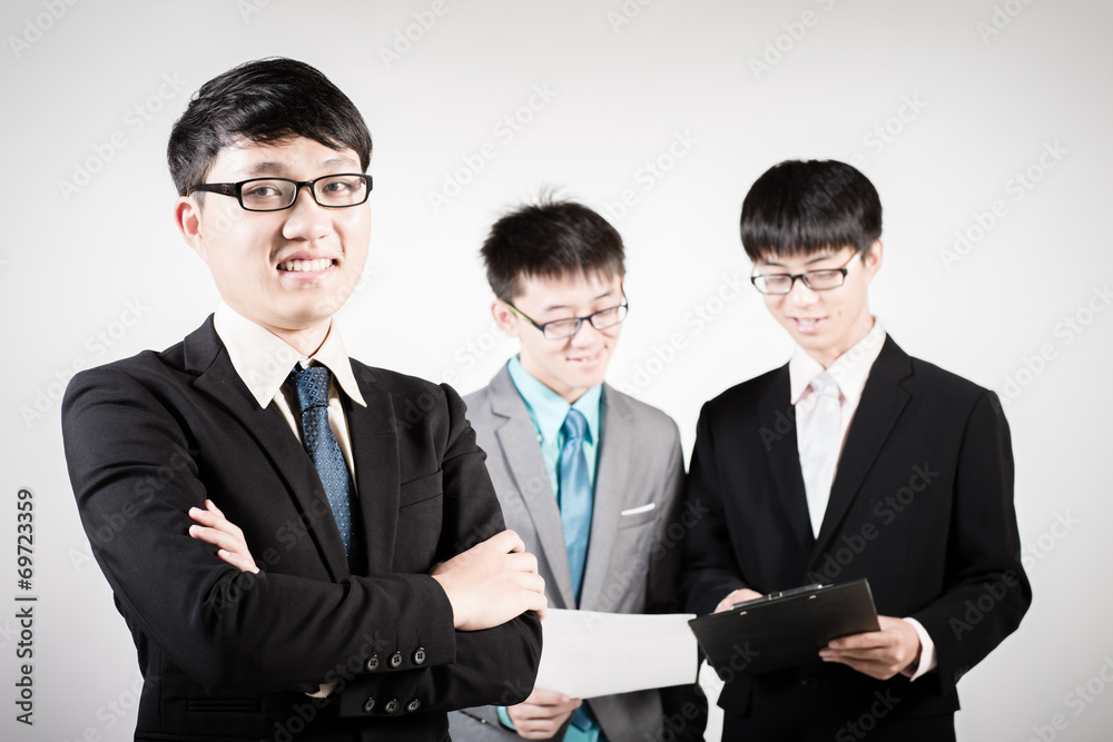 Group of business people. Business team Isolated on white backgr Group of business people. Business team Isolated on white backgr
