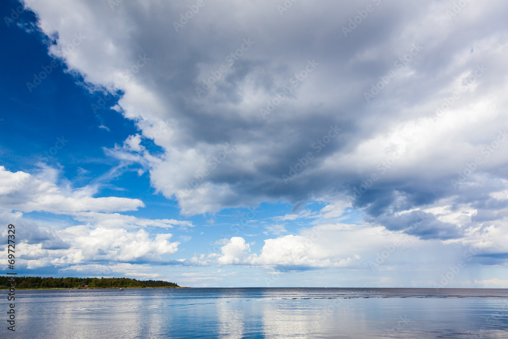 Lake and sky