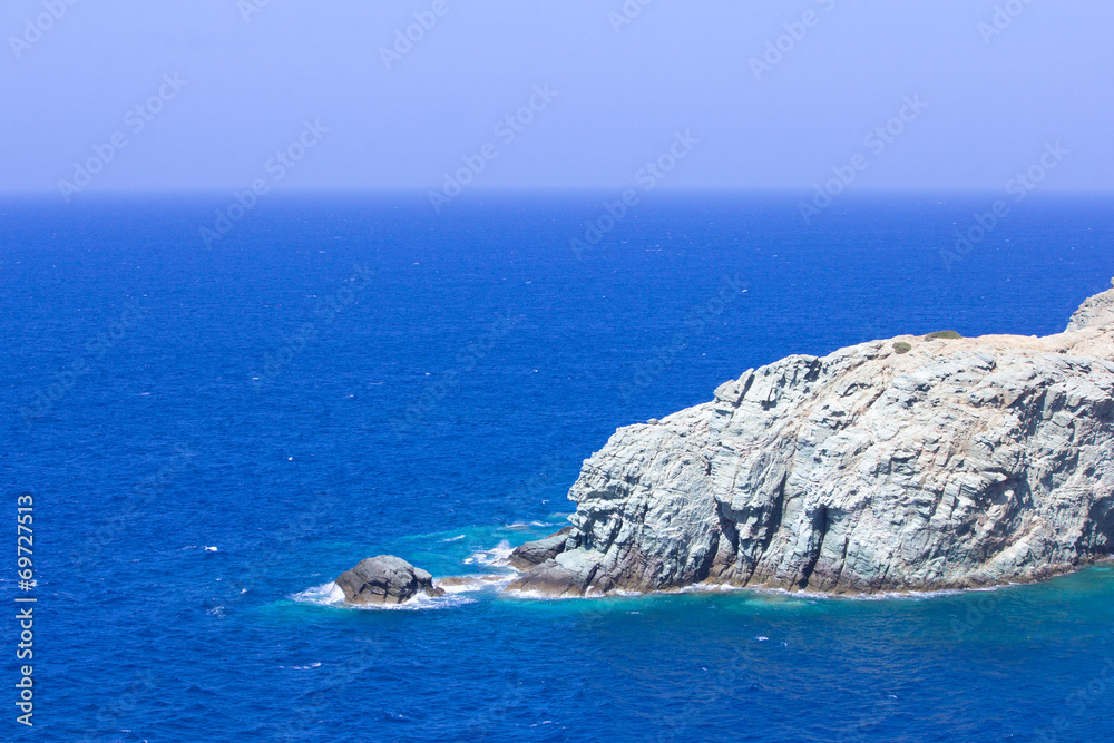 beautiful rocky island in Mediterranean sea beautiful rocky island in Mediterranean sea