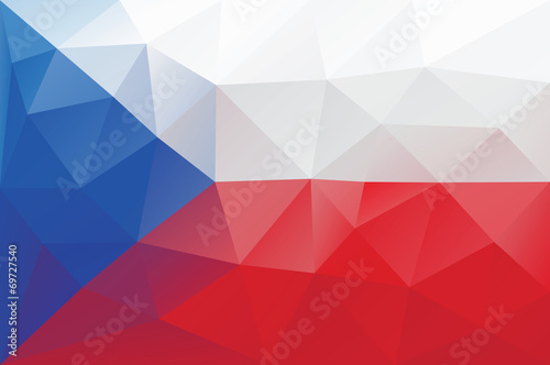 Obraz na plátně Czech flag