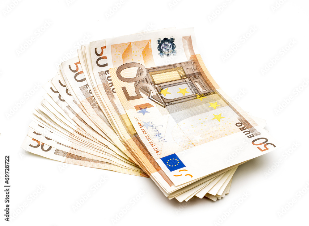 euros isolted on white background euros isolted on white background