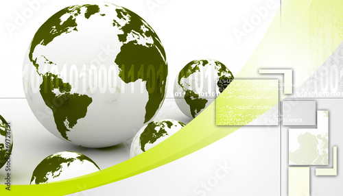 фотографія Digital illustration of globs in abstract background