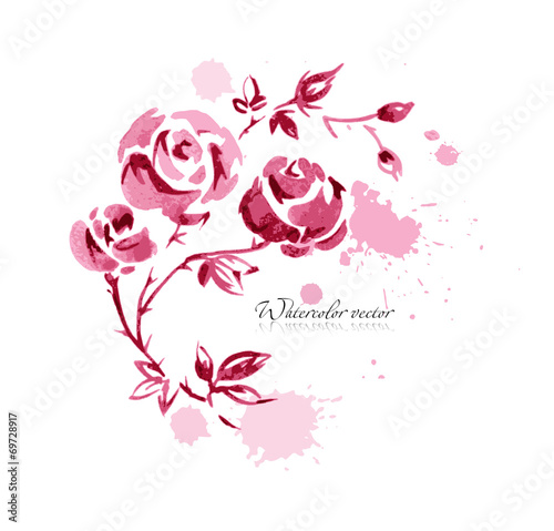 watercolor flowers