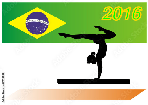 Sportfest 2016 in Rio de Janeiro - Brasilien - Turngerät Barren
