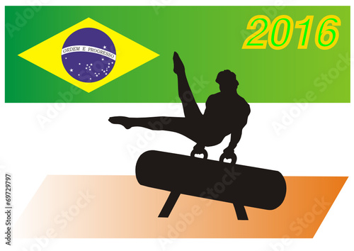 Sportfest 2016 in Rio de Janeiro - Brasilien - Turngerät Pferd