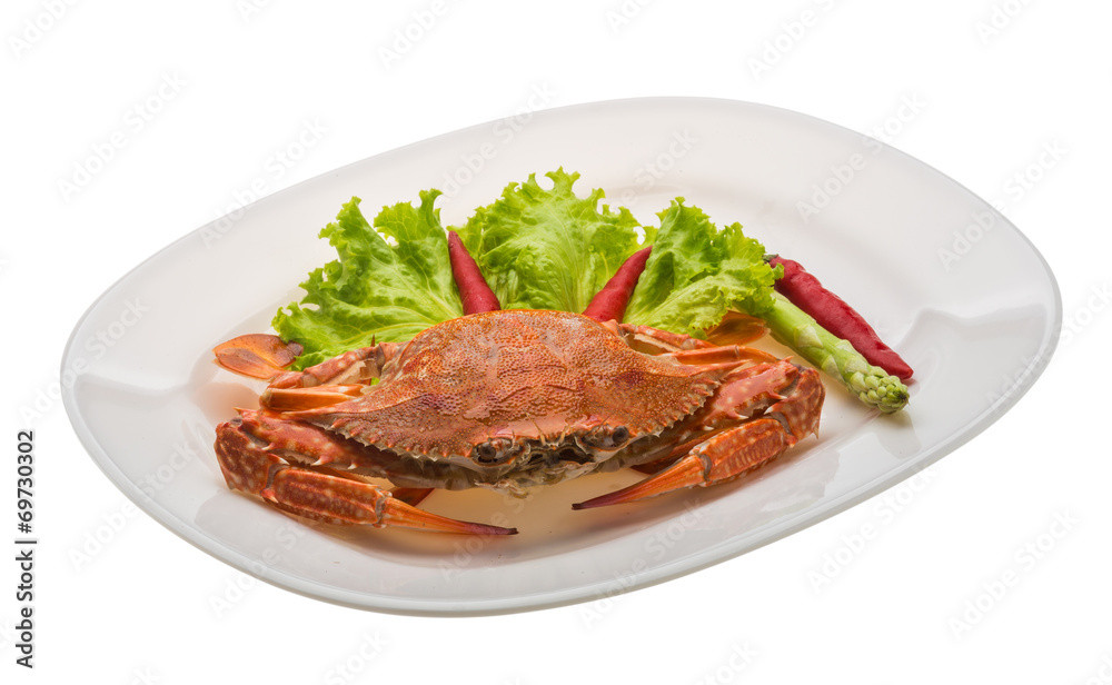 Boiled crab