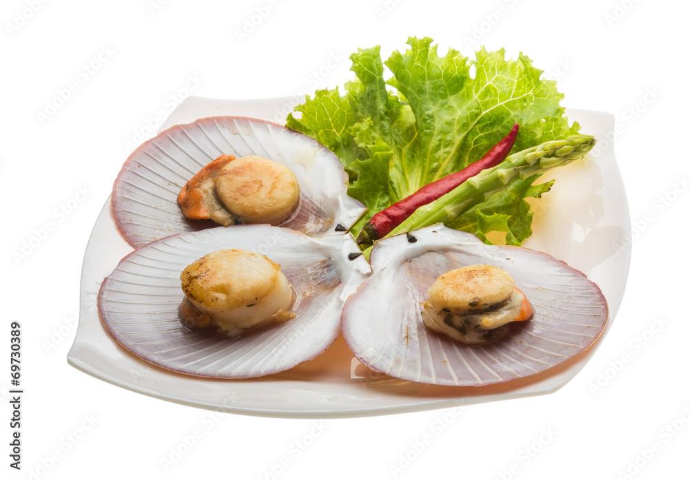 Grilled scallops Grilled scallops