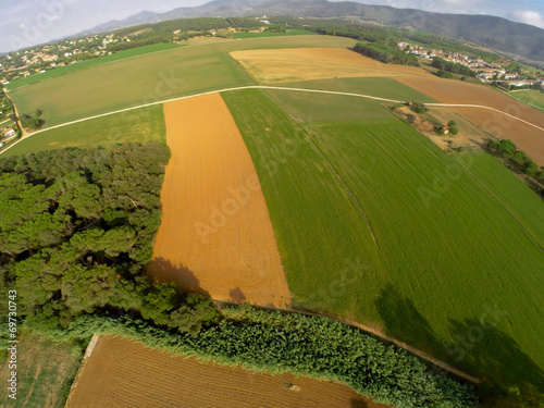 rural aerial view