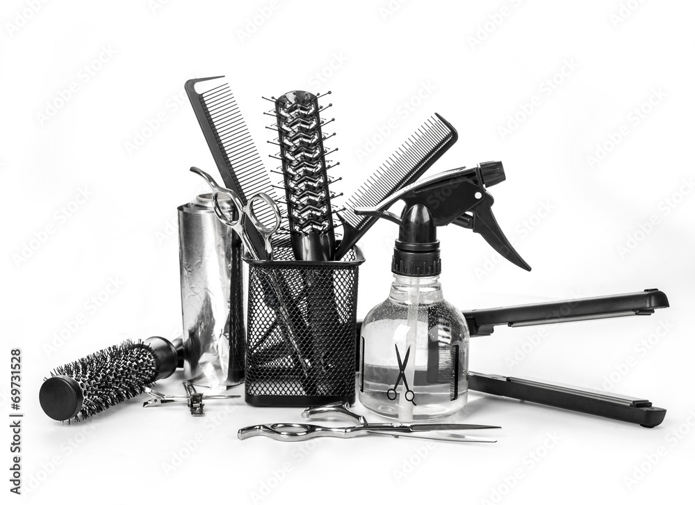 Fotografie, Obraz hairdresser tools | Posters.cz