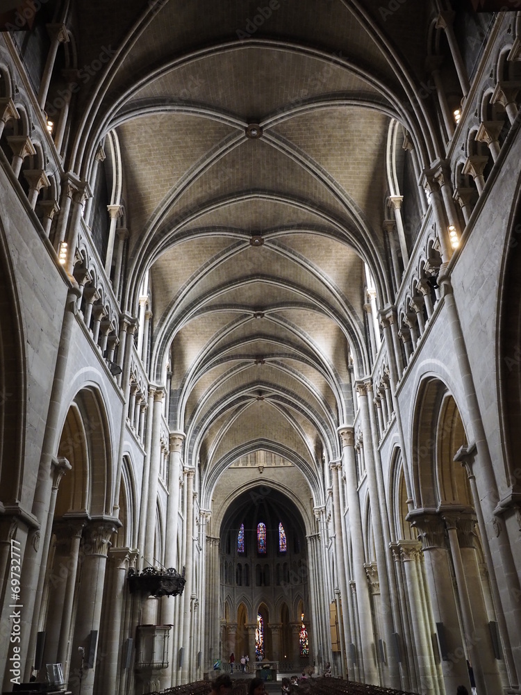 Catedral gótica de Lausanne en Suiza 