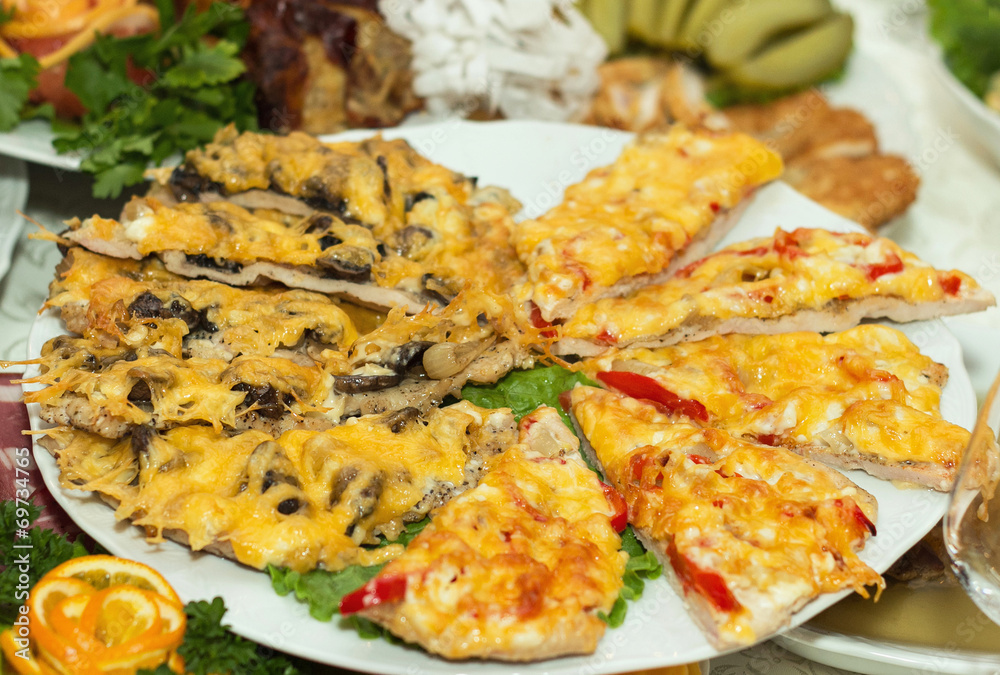 Meat chop with cheese Meat chop with cheese