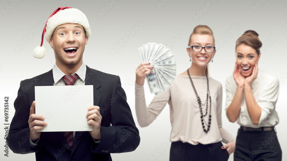 team of young successful business people team of young successful business people