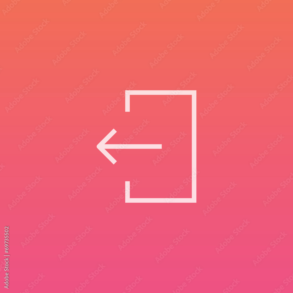Exit / log out - Finely crafted line icons Exit / log out - Finely crafted line icons