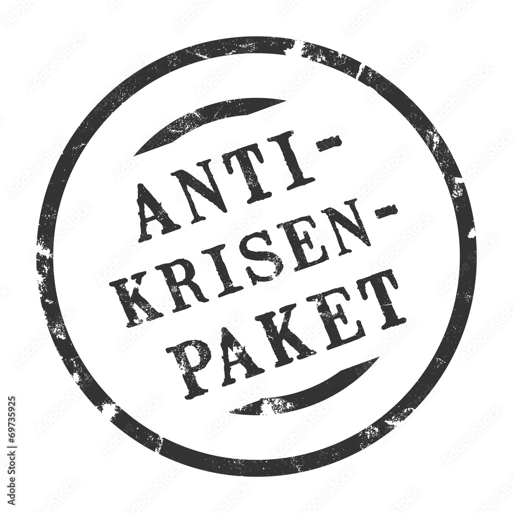 sk140 - StempelGrafik Rund - Anti-Krisenpaket - g1570 sk140 - StempelGrafik Rund - Anti-Krisenpaket - g1570
