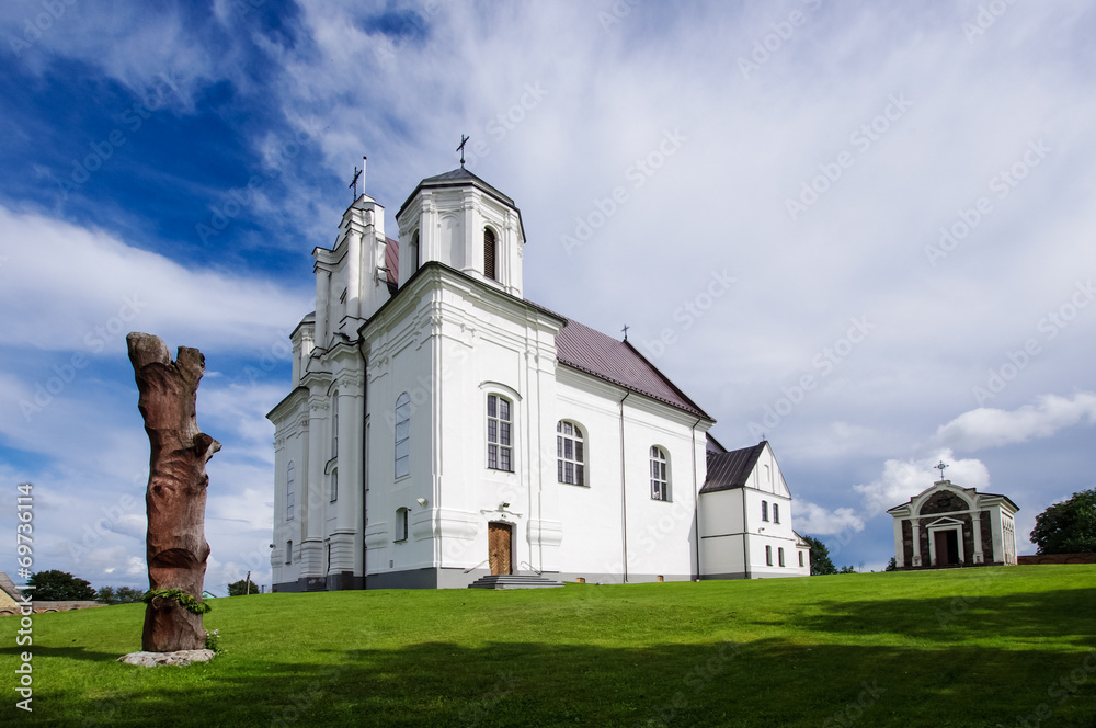 Catholic church in Kraziai Lithuania