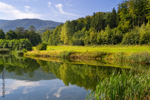Summer Mountains Landscape
