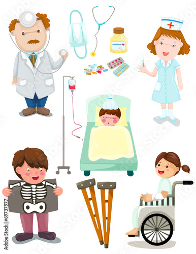set of medical hospital set