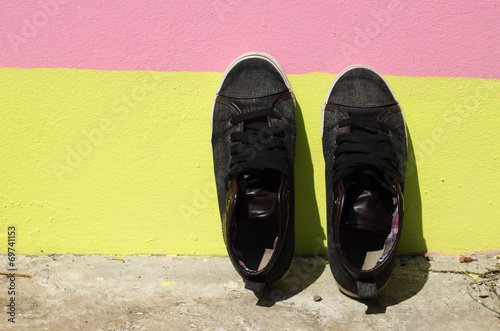 Men Shoes on Wall