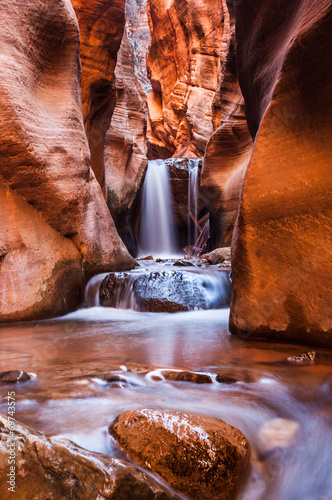 Kanarra creek slot canyon in Zion national park, Utah