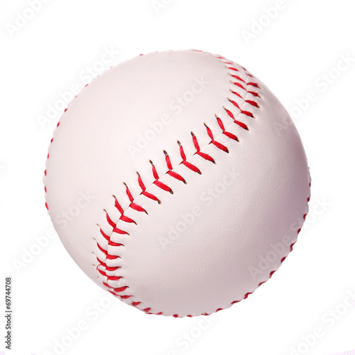 Baseball isolated on white. Ball with clipping path