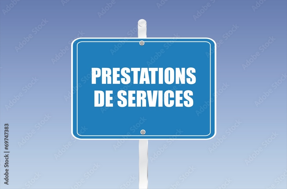 panneau prestations de services