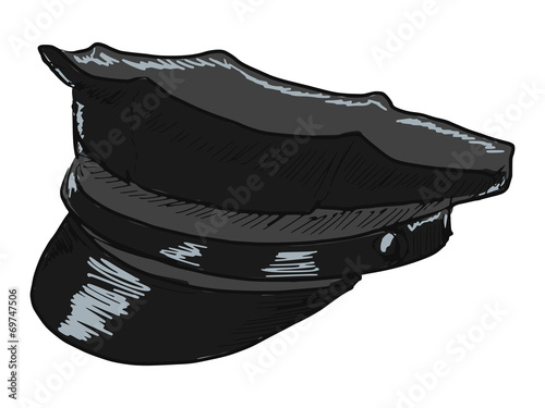 police peaked cap