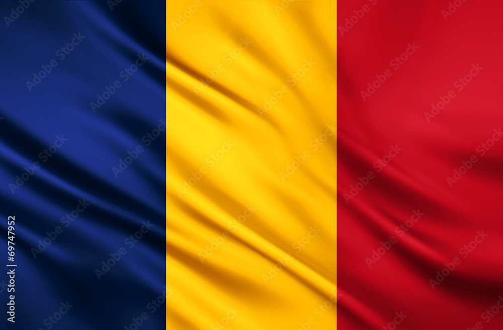 The National Flag of the Republic of Chad The National Flag of the Republic of Chad