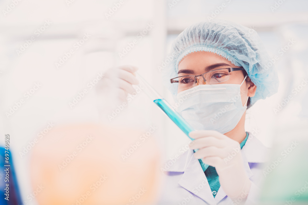 Examining liquid Examining liquid