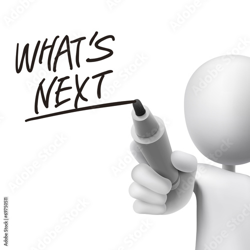 what is next words written by 3d man