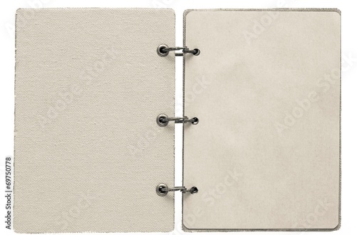 Cuadro en lienzo open notebook of beige color