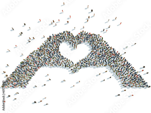 hands depicting the heart