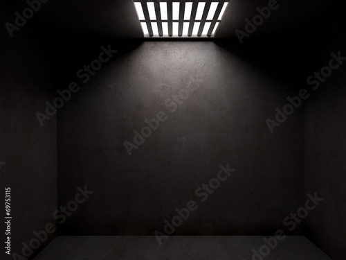 Dark prison cell